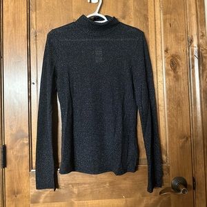 NWT Express Metallic Long Sleeve Turtleneck